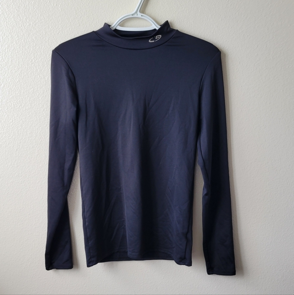 Champion Compression Shirt Long Sleeves Stretch Mock Neck Top Womens XL